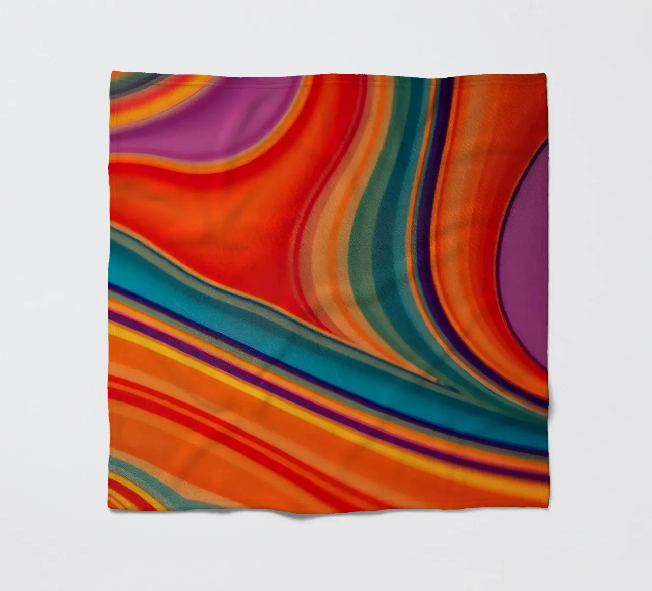 Bunte abstrakte vibrierende Wirbel und Farbverläufe Fleecedecke von DesignDoodle