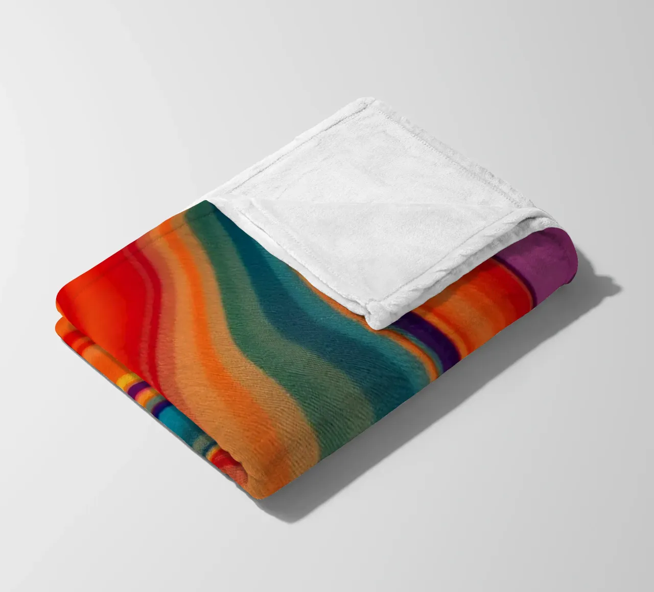 Bunte abstrakte vibrierende Wirbel und Farbverläufe Fleecedecke von DesignDoodle