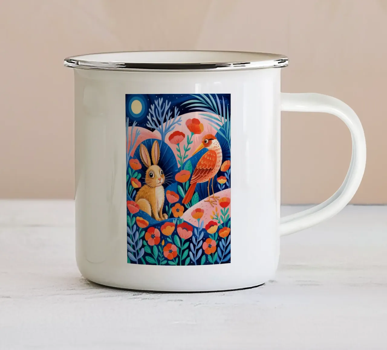 Compagni della natura tazza in smalto da Murni Strokes