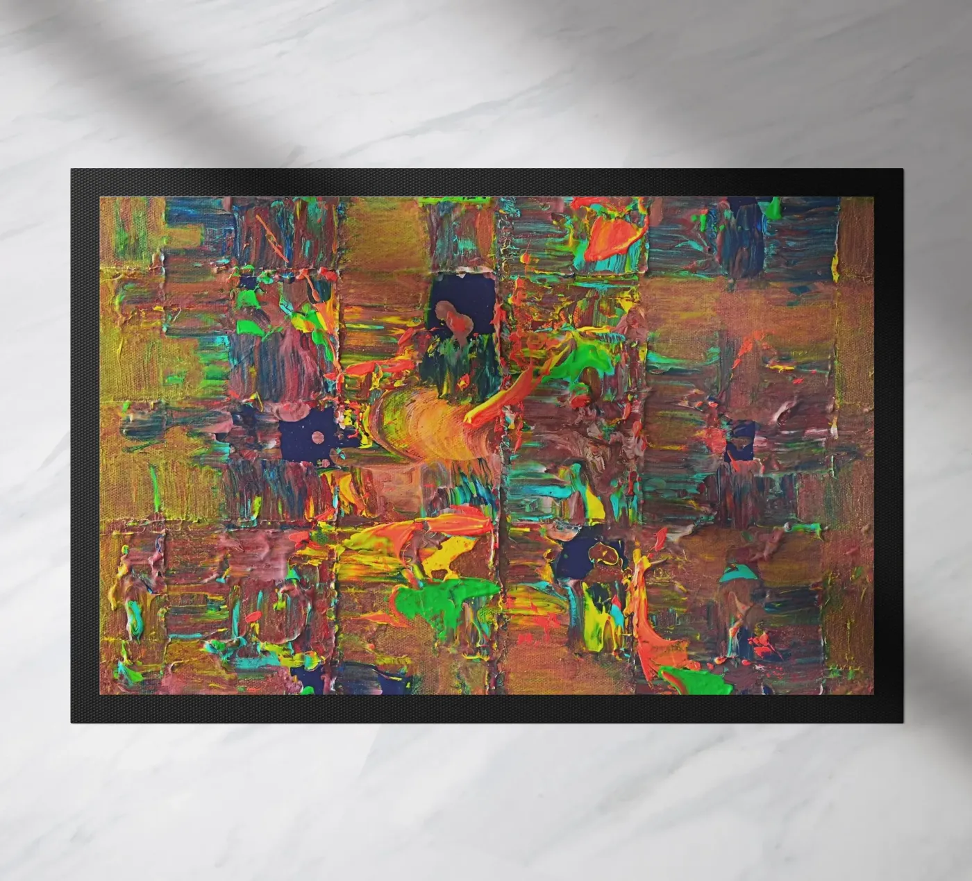 Eternity doormat by Thierry Vobmann Abstract painting