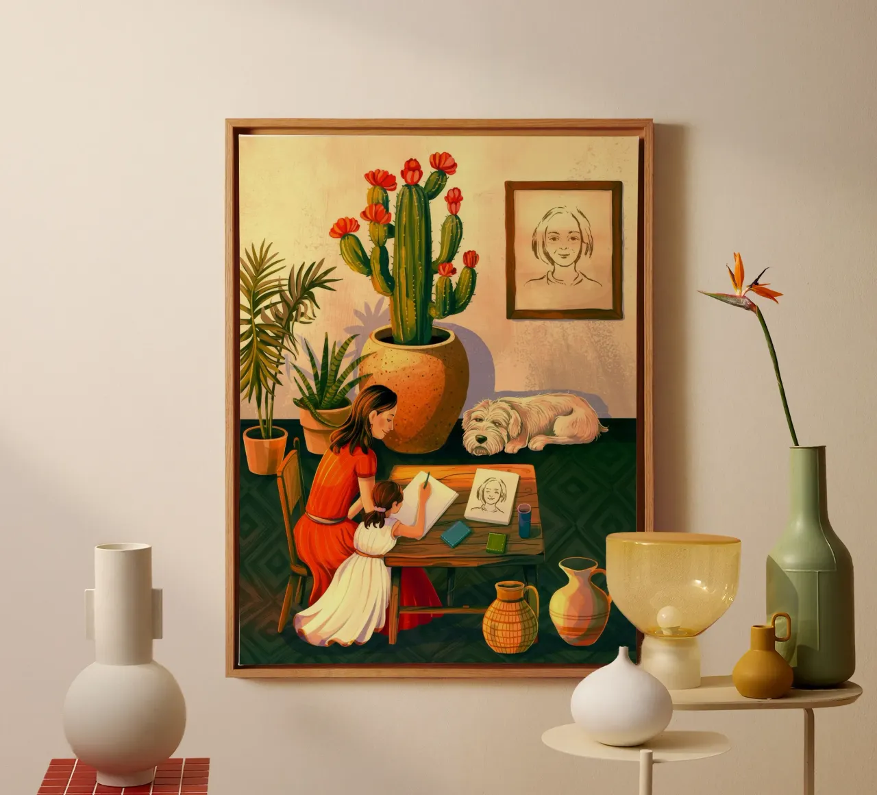 Artistic Creation canvas with Floater frame by Murni Strokes