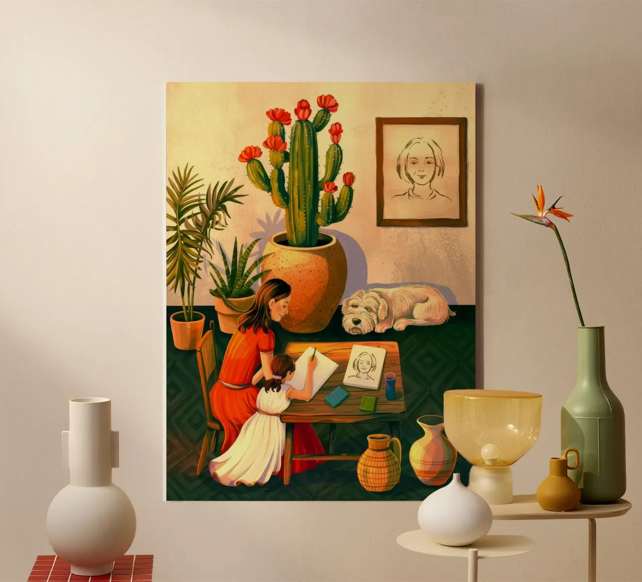 Artistic Creation canvas with Floater frame by Murni Strokes