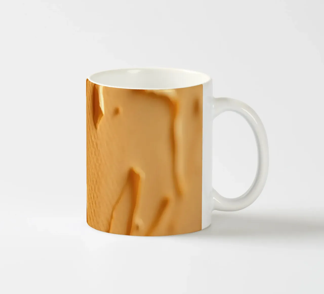 Gestructureerd abstract behang achtergrond warme tinten keramische mok van DesignDoodle