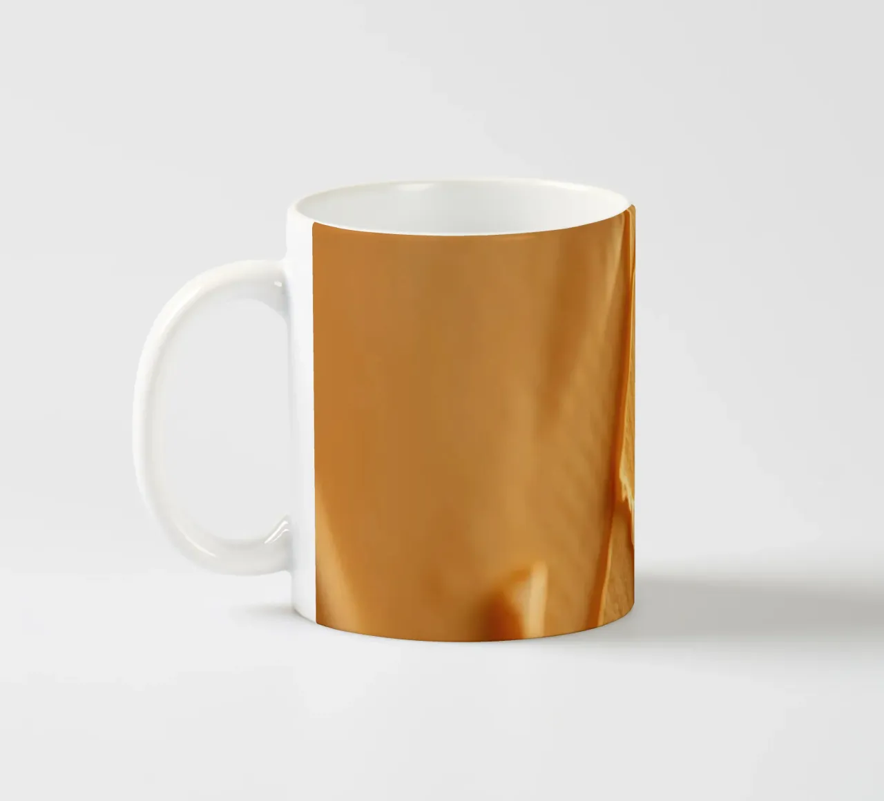 Gestructureerd abstract behang achtergrond warme tinten keramische mok van DesignDoodle