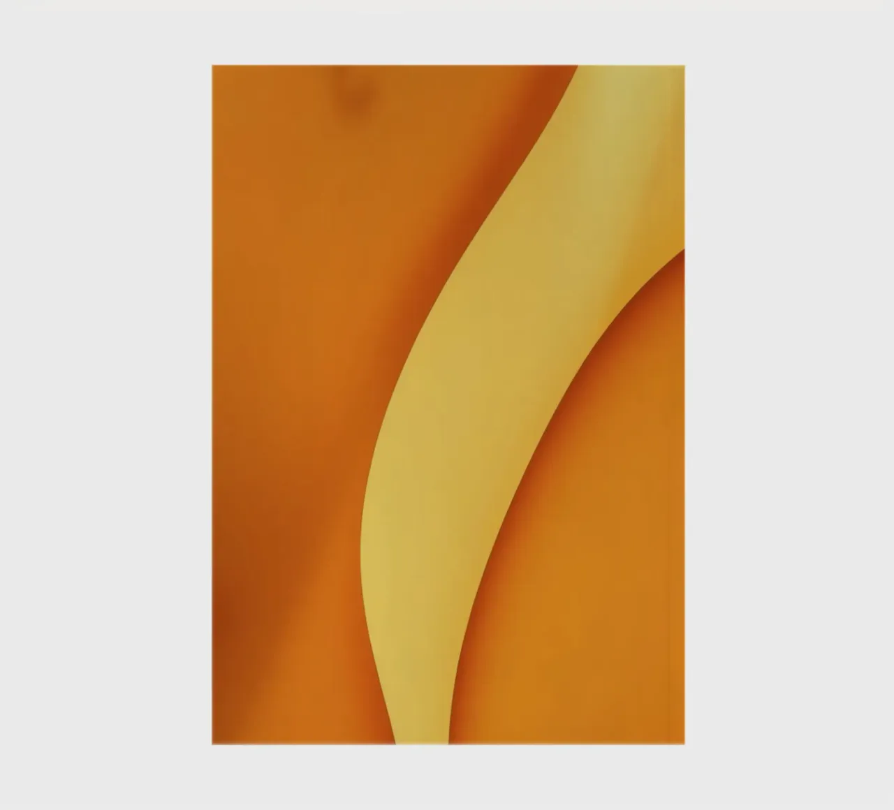 Vibrant curved orange abstract background design notebook by DesignDoodle