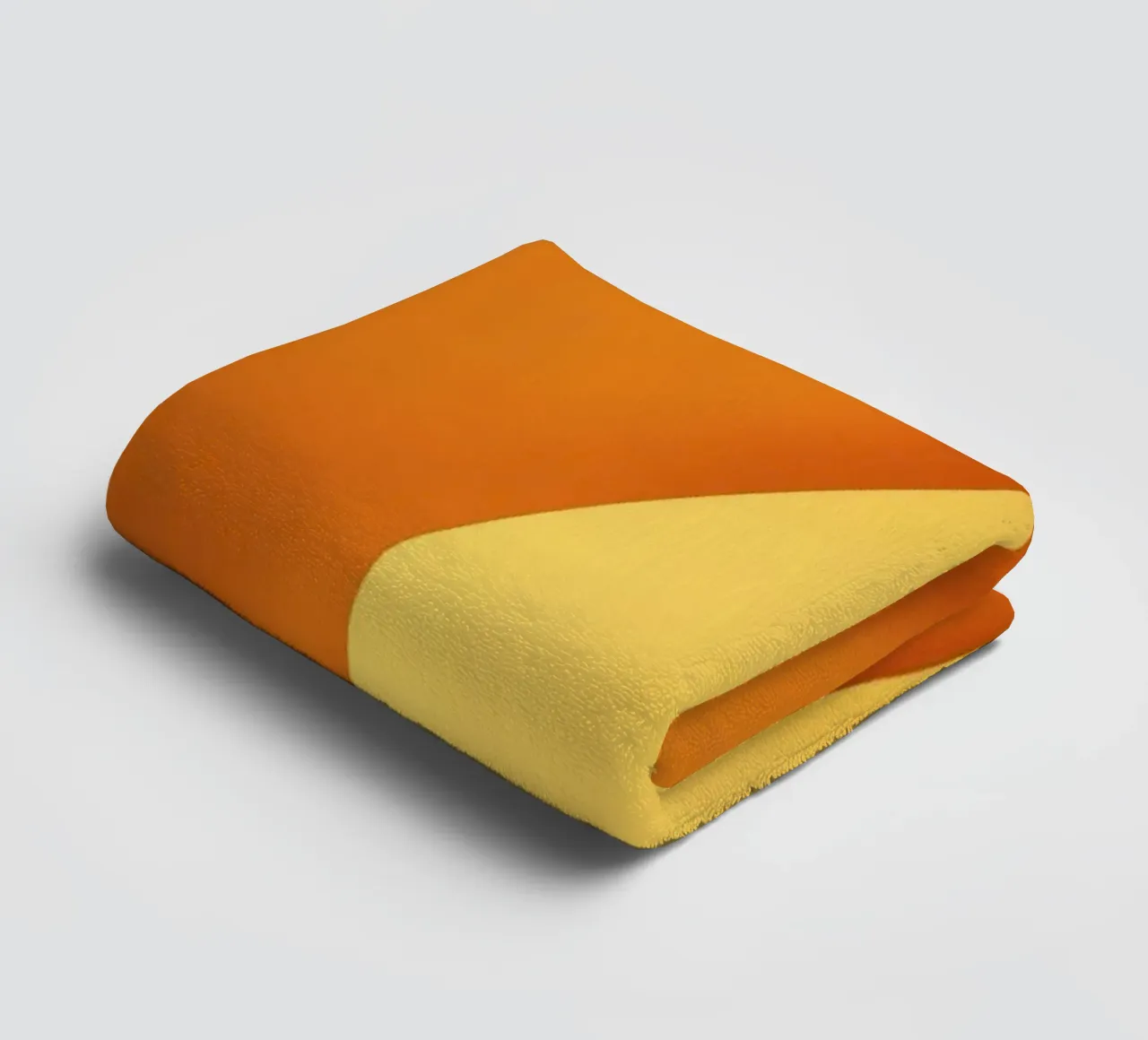 Vibrant curved orange abstract background design towel by DesignDoodle