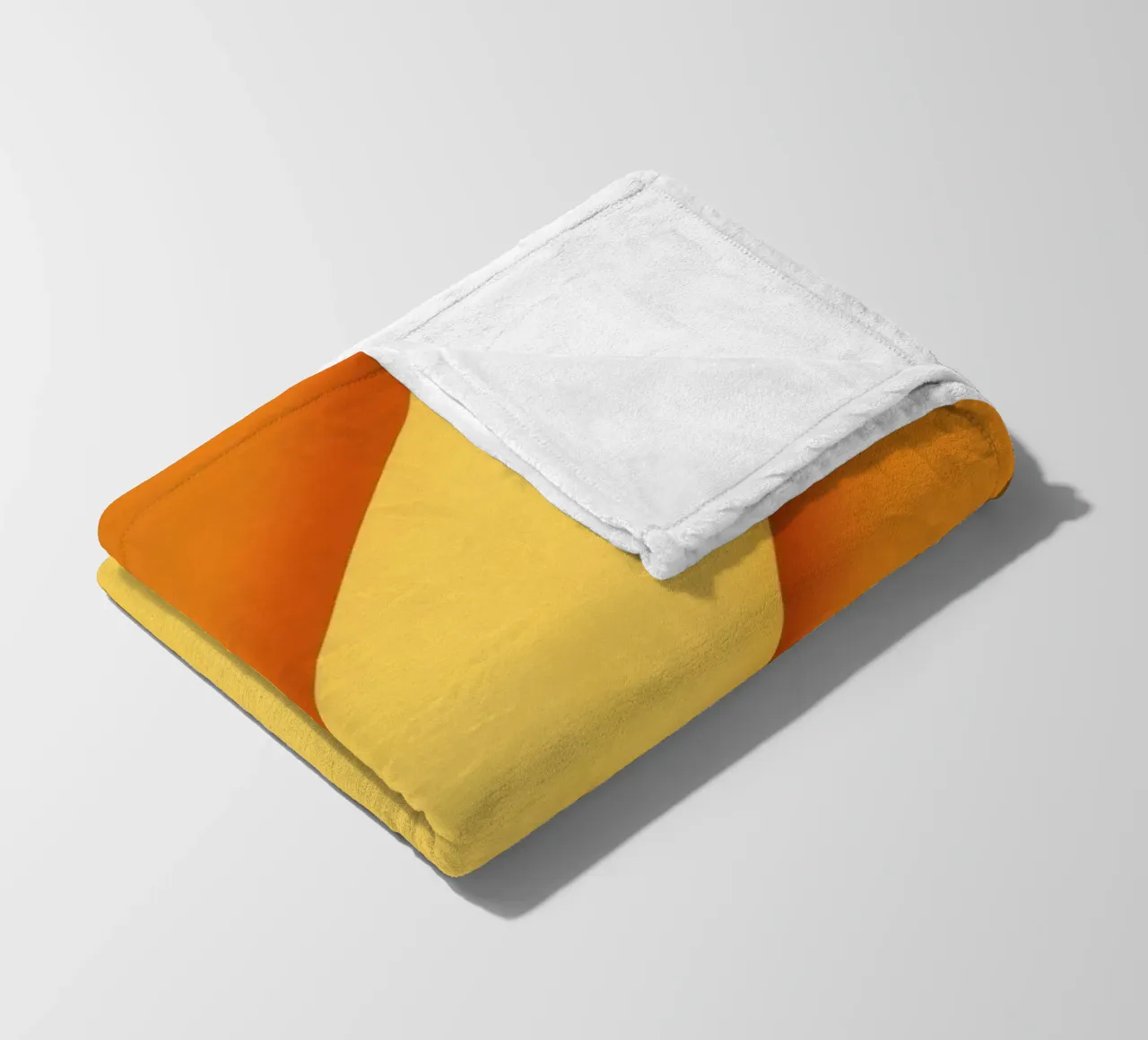 Vibrante disegno di sfondo astratto arancione curvo coperta in pile da DesignDoodle