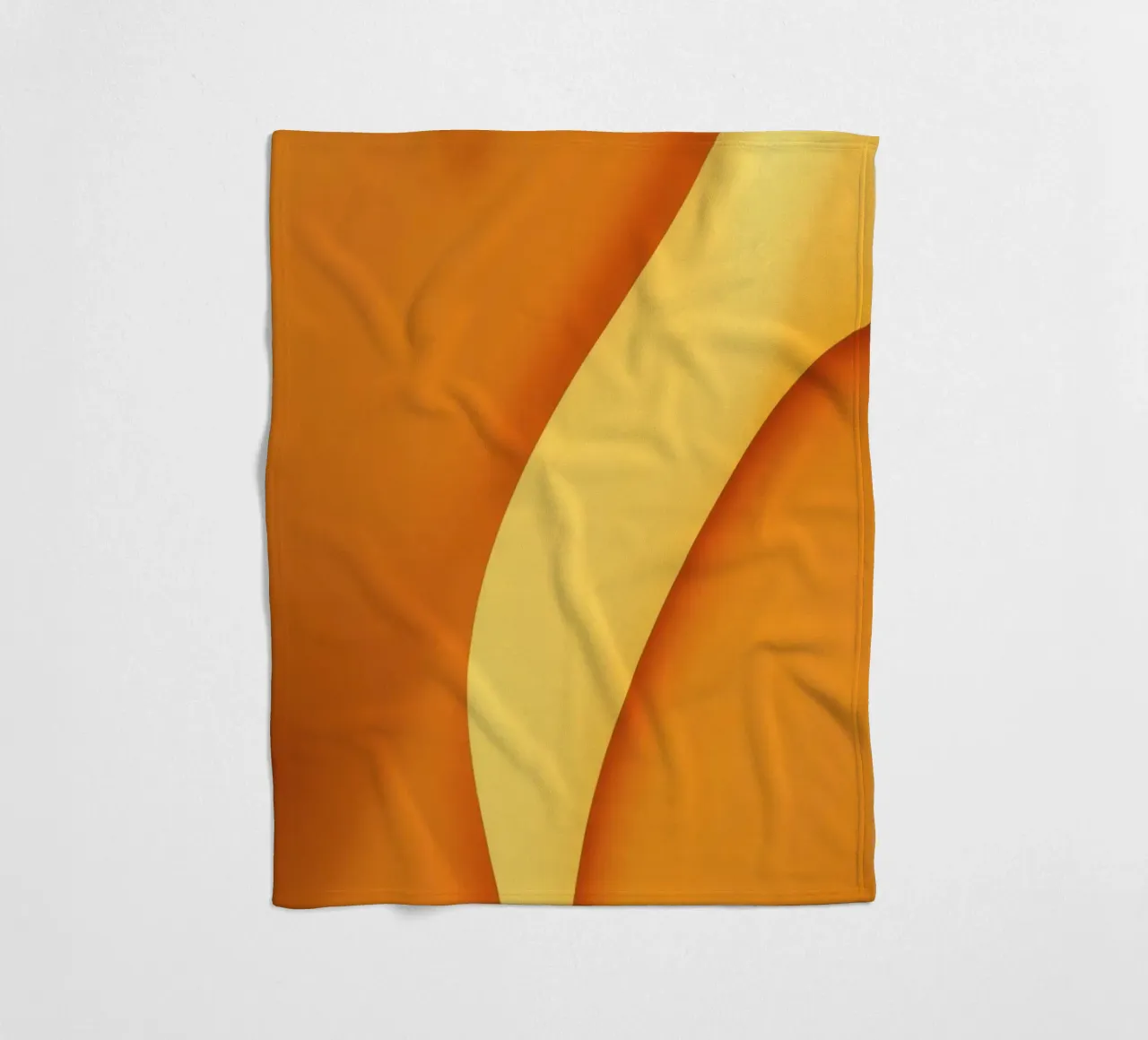 Vibrante disegno di sfondo astratto arancione curvo coperta in pile da DesignDoodle