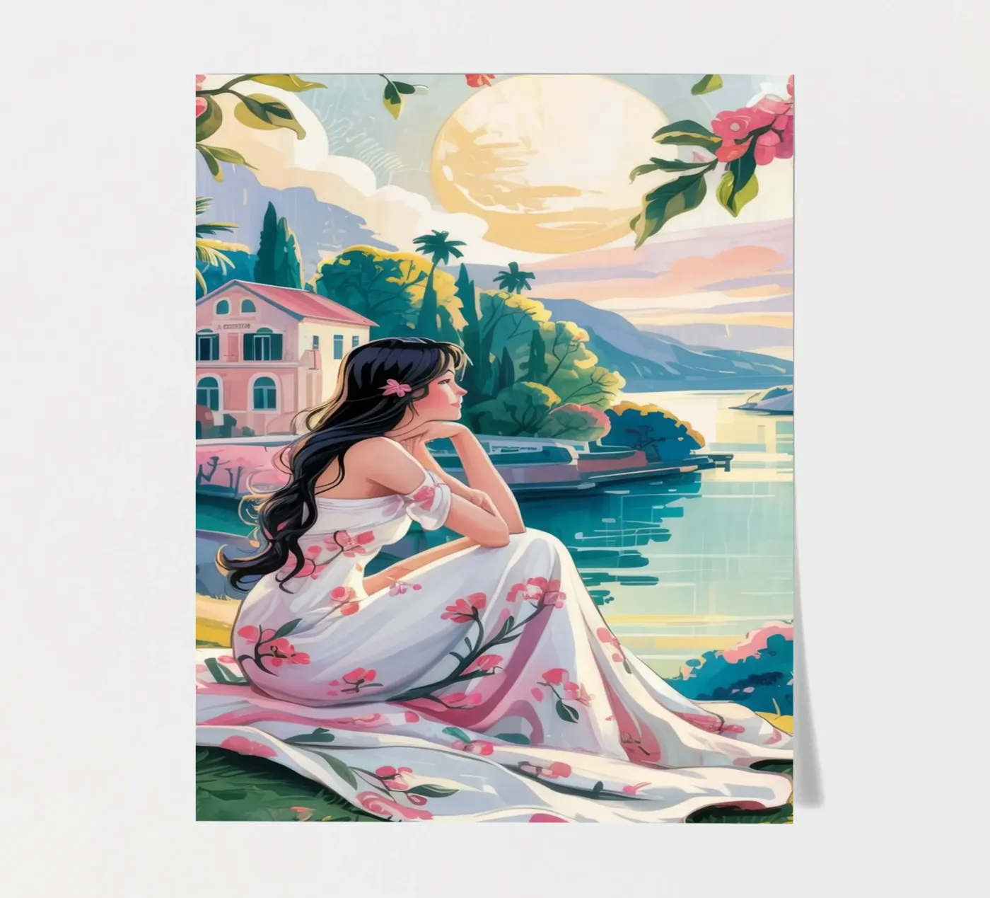 Riverside Tranquility sticker sheet by Murni Strokes