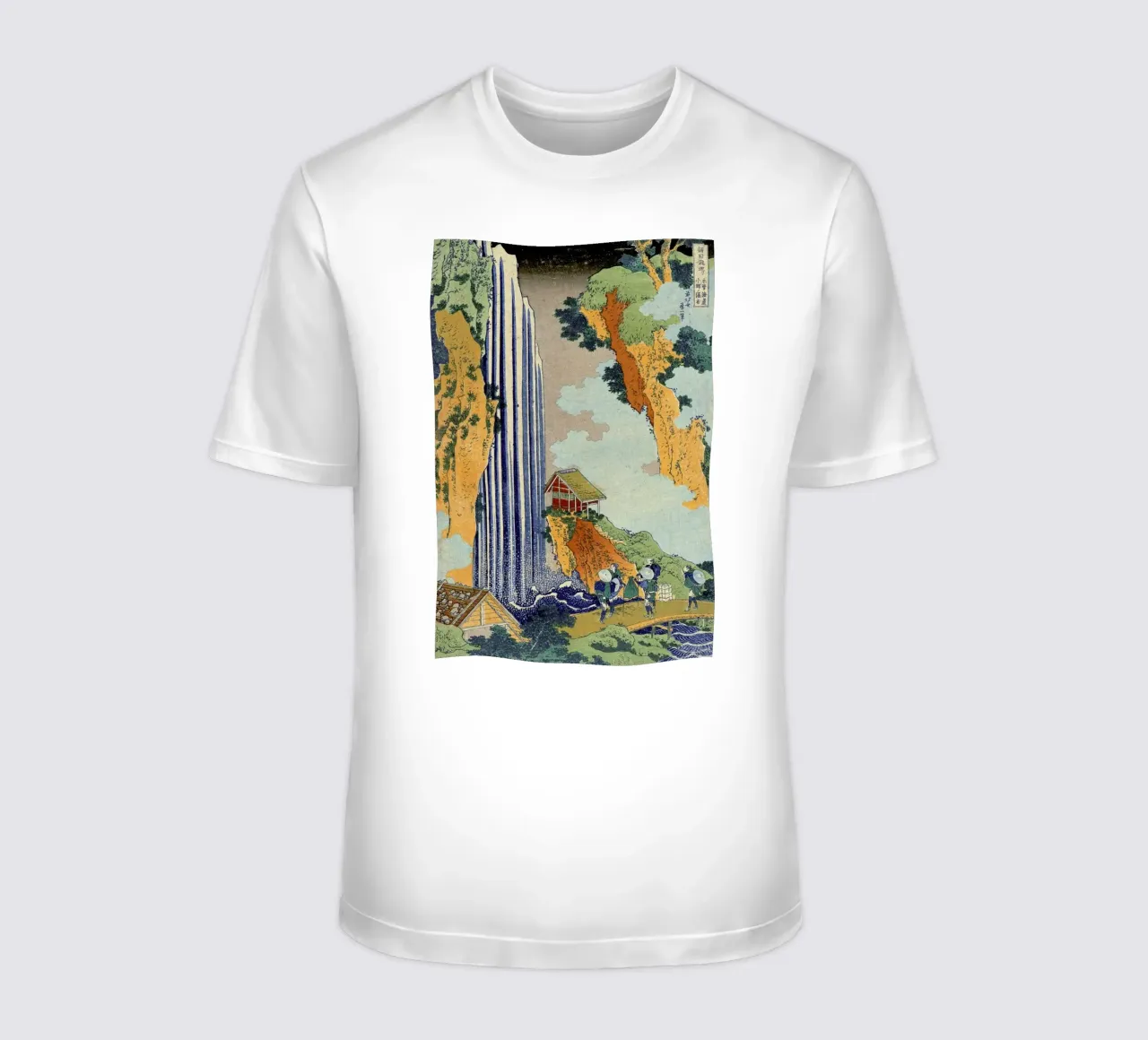 Hokusai - Ono Waterfall, the Kiso Highway t-shirt da ARTOTHEK