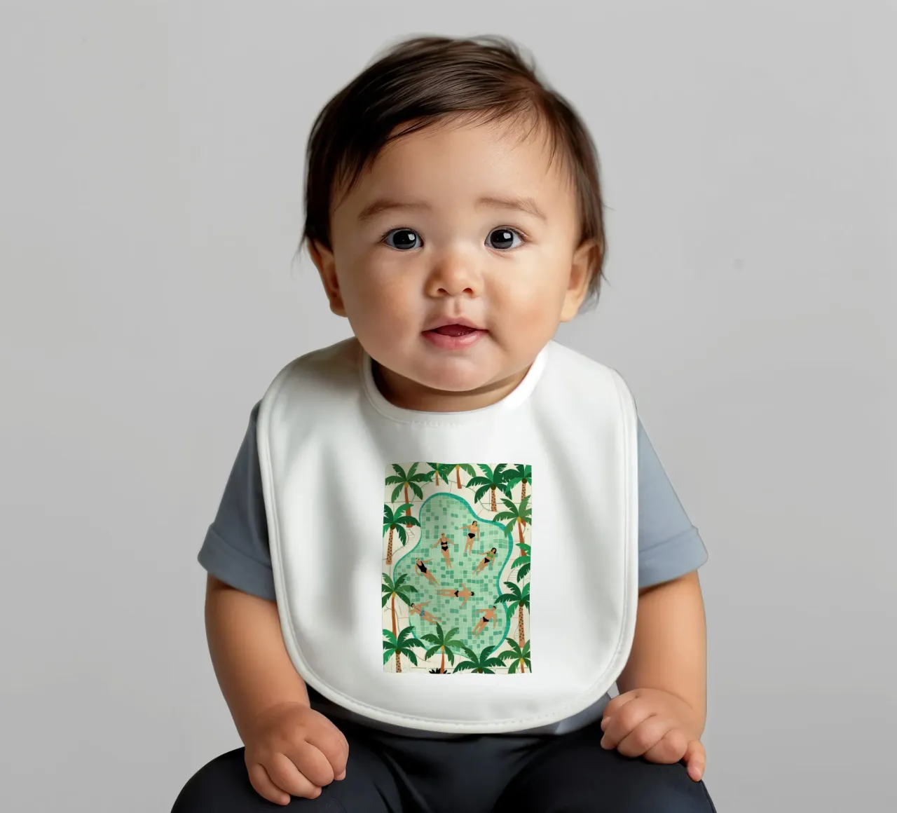 Poolside Freizeit Babylätzchen von Murni Strokes