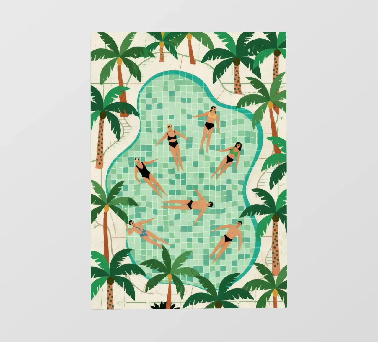 Poolside Freizeit PVC Plane von Murni Strokes