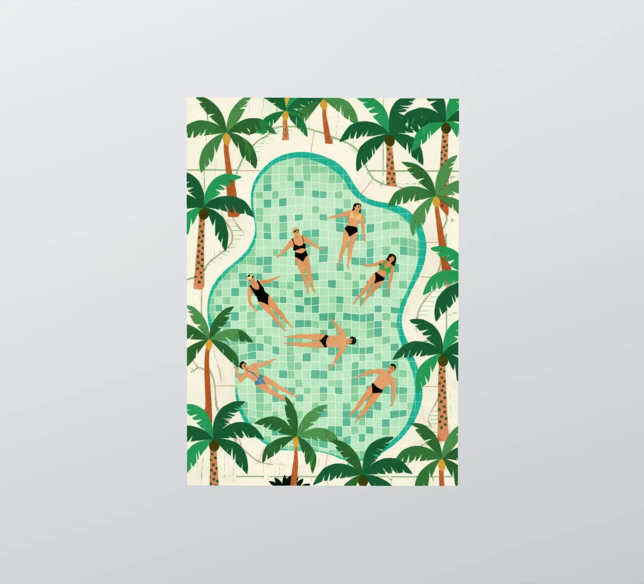 Poolside Freizeit Sticker von Murni Strokes