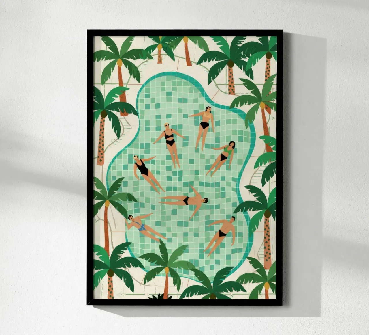 Poolside Freizeit Poster von Murni Strokes