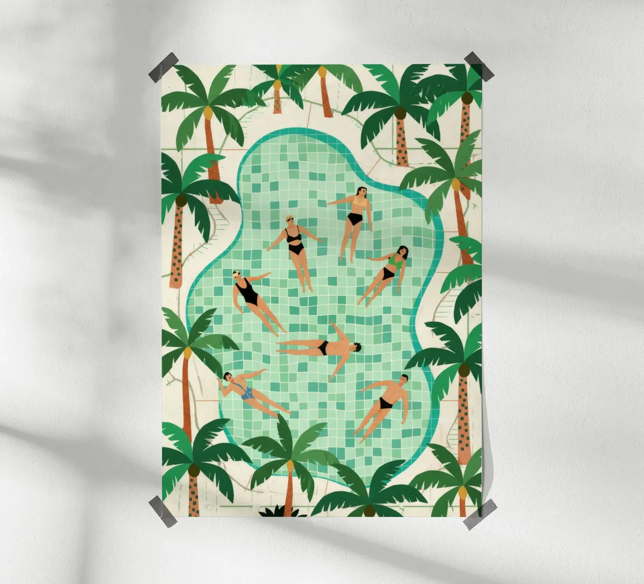 Poolside Freizeit Poster von Murni Strokes