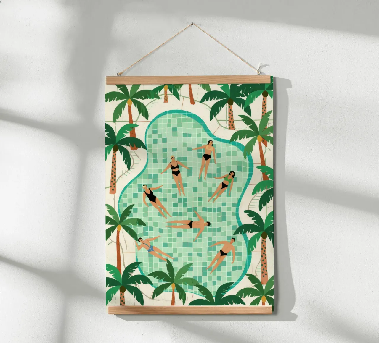 Poolside Freizeit Poster von Murni Strokes