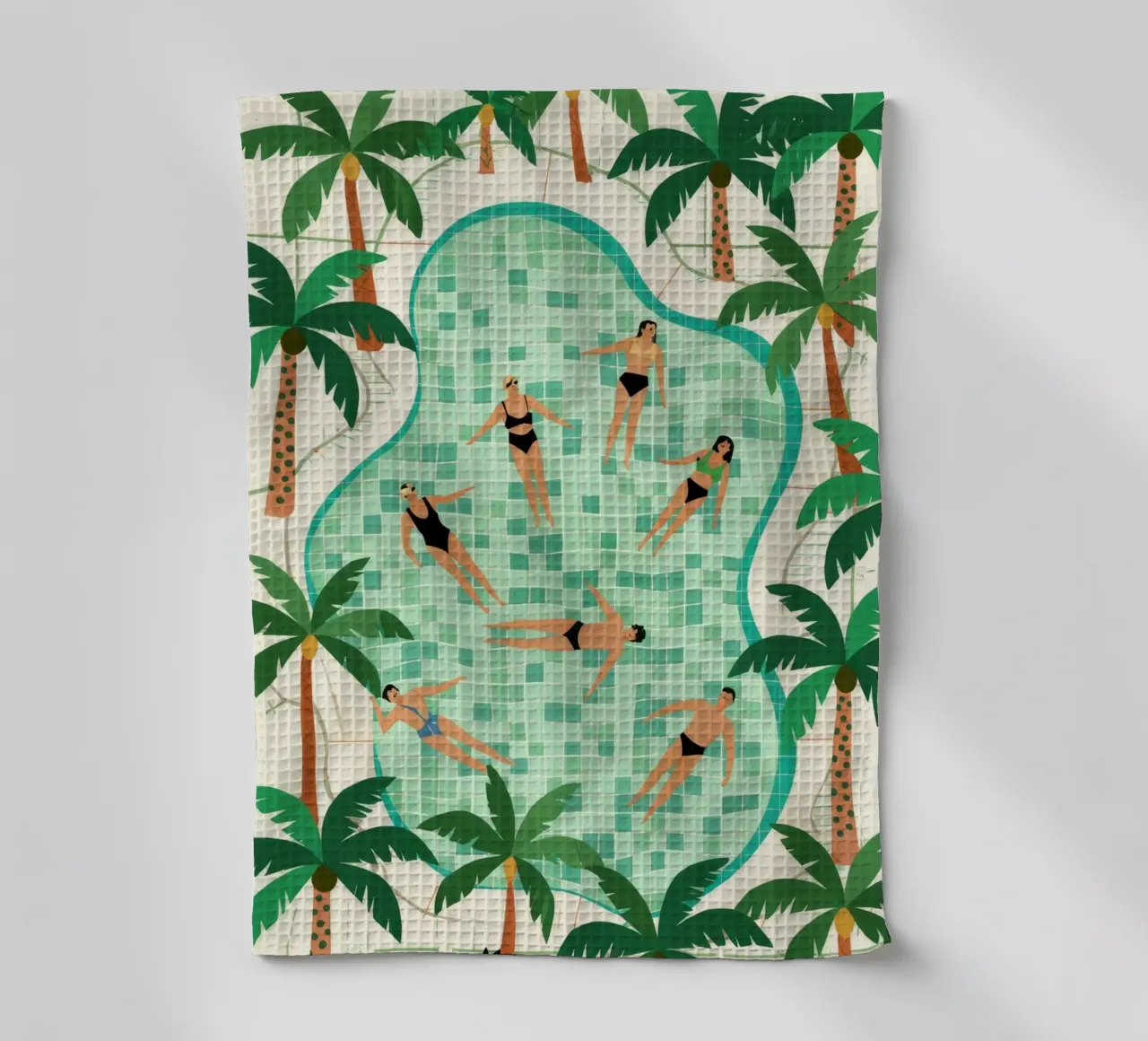 Poolside Freizeit Geschirrtuch von Murni Strokes