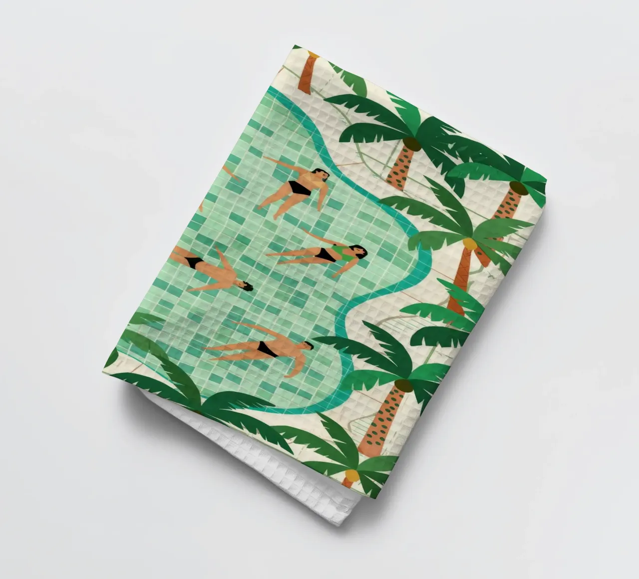 Poolside Freizeit Geschirrtuch von Murni Strokes