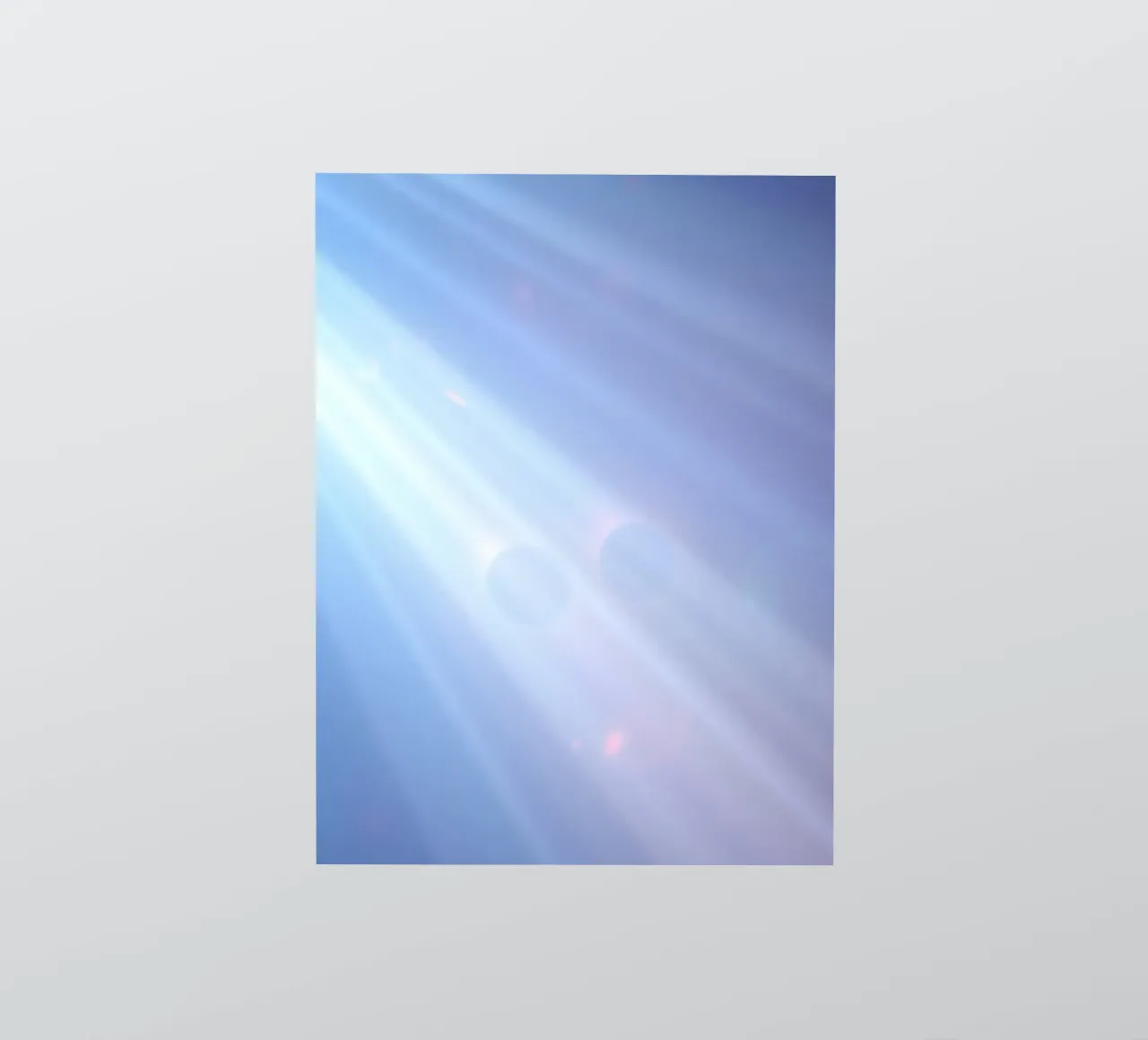 Sanfte blaue Lichtstrahlen schaffen einen beruhigenden abstrakten Hintergrund Sticker von DesignDoodle