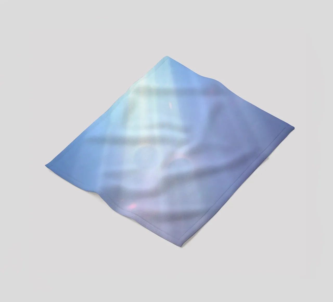 Soft blue light beams create a calming abstract background fleece blanket by DesignDoodle