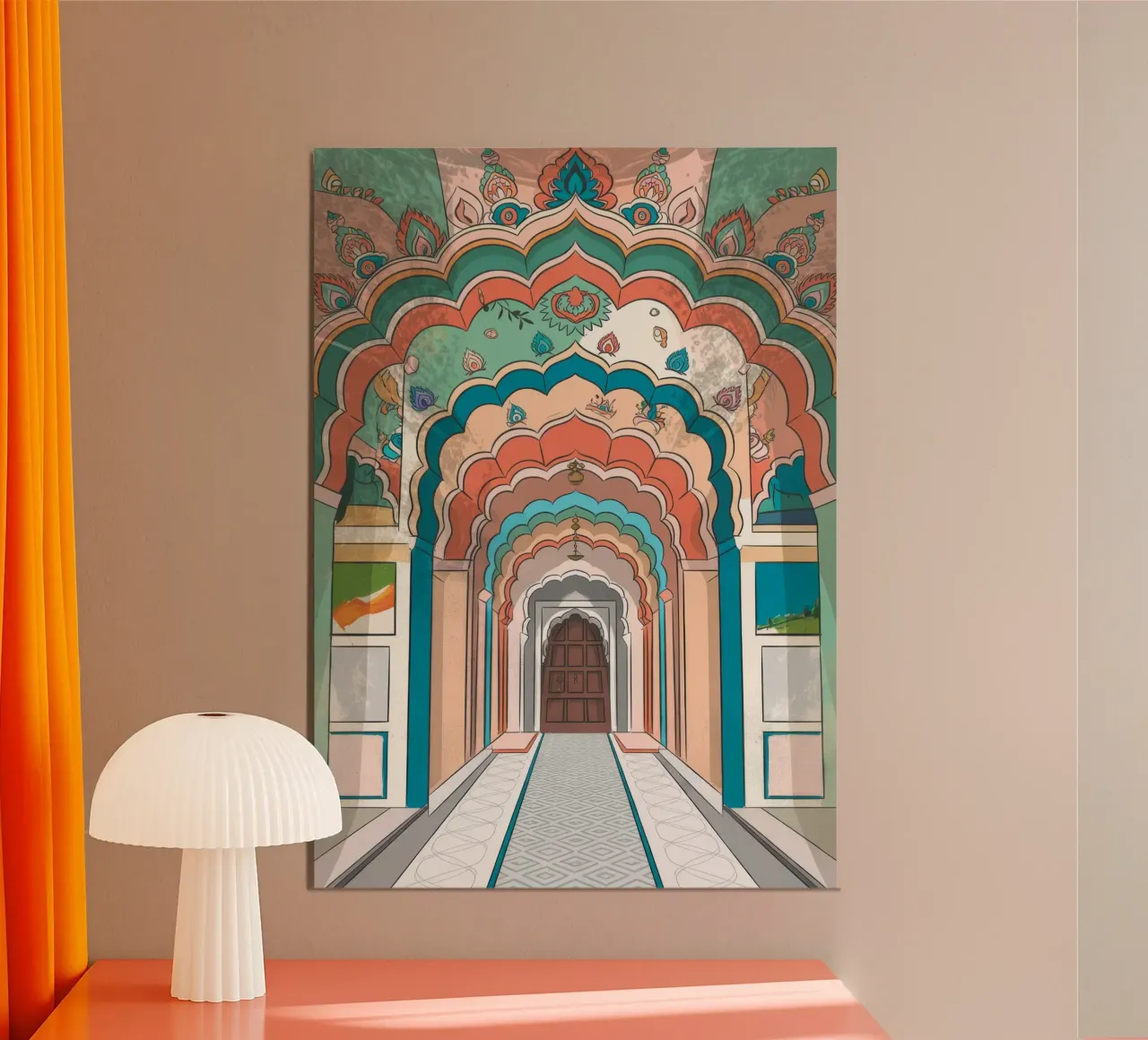 Une architecture majestueuse poster avec cadre en plastique de Murni Strokes