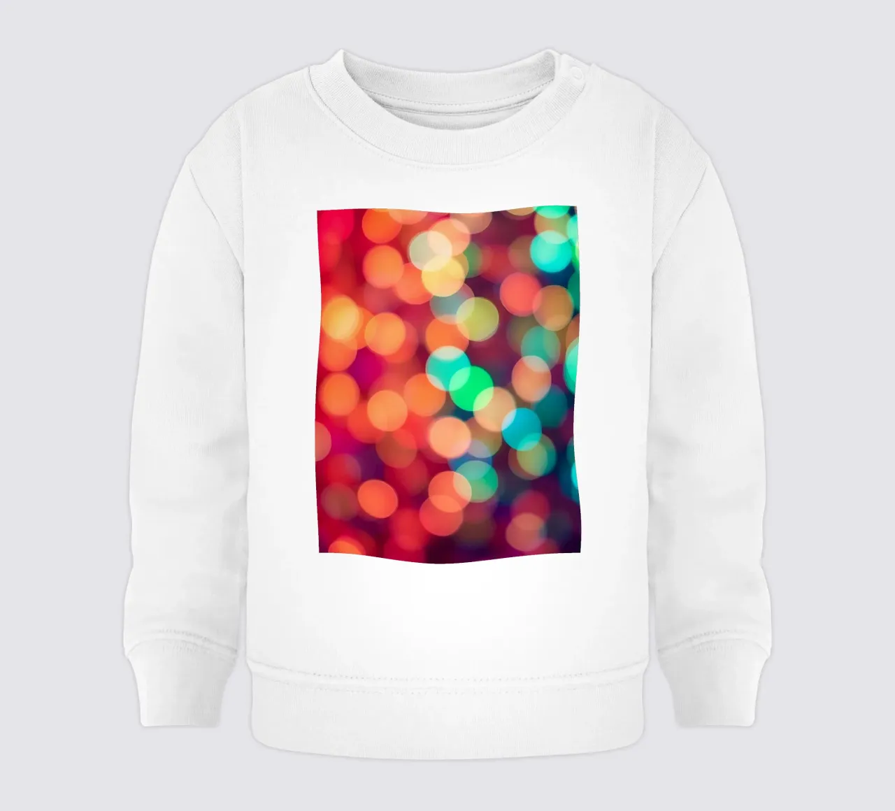 Vibrant abstract bokeh background blurred effect baby sweatshirt by DesignDoodle