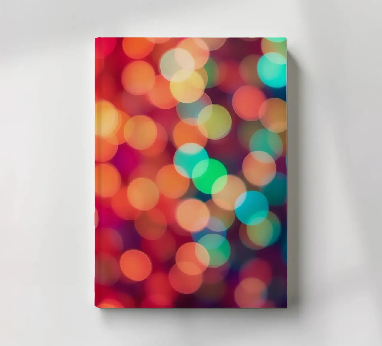 Vibrant abstract bokeh background blurred effect notebook by DesignDoodle