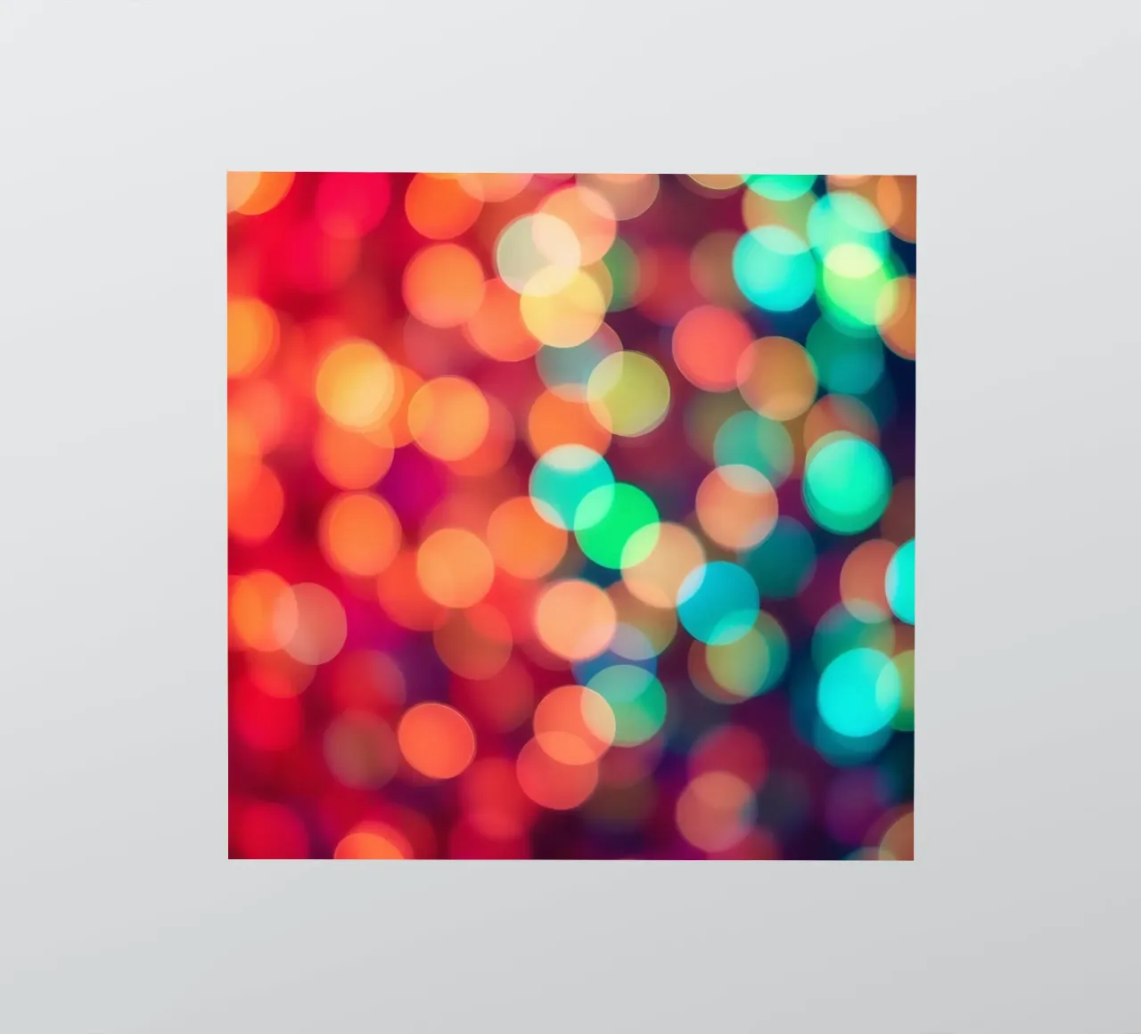 Fond abstrait vibrant de type bokeh avec effet de flou autocollant de DesignDoodle