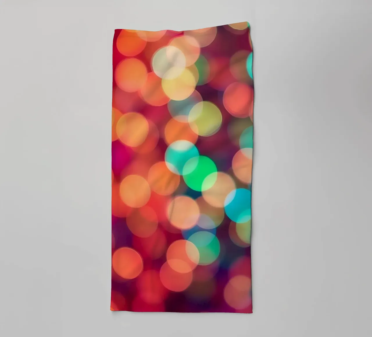 Vibrant abstract bokeh background blurred effect towel by DesignDoodle