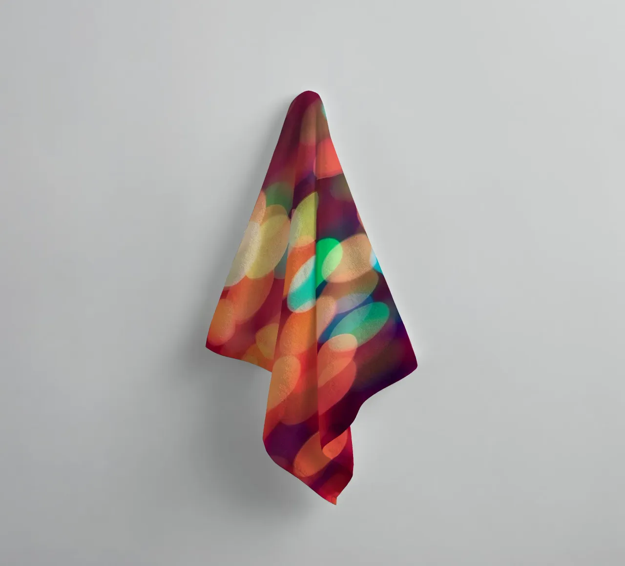 Vibrant abstract bokeh background blurred effect towel by DesignDoodle