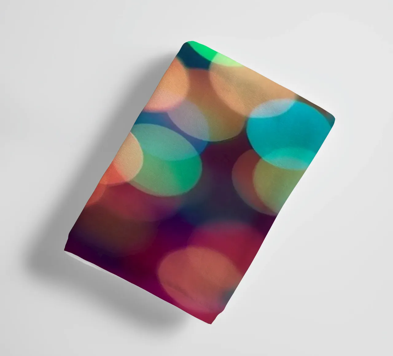Vibrant abstract bokeh background blurred effect towel by DesignDoodle