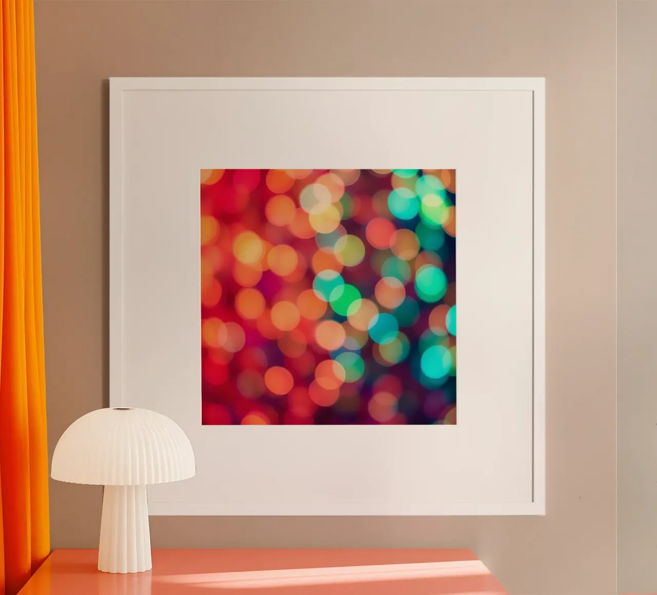 Fond abstrait vibrant de type bokeh avec effet de flou hahnemühle de DesignDoodle