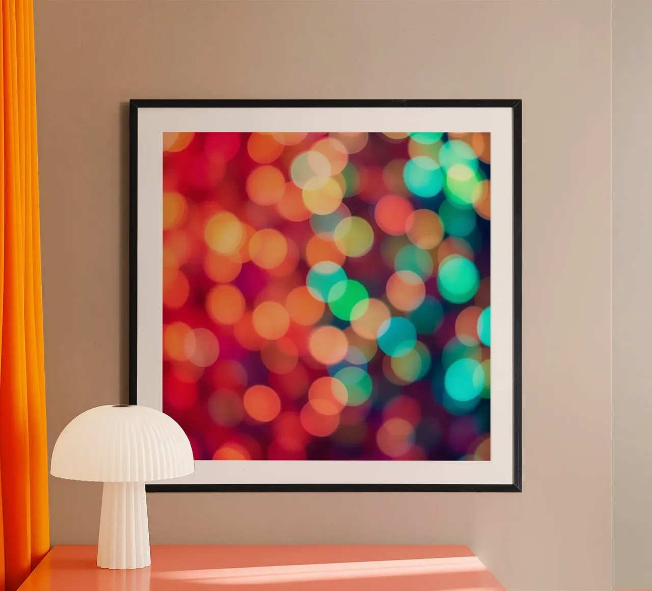 Fond abstrait vibrant de type bokeh avec effet de flou hahnemühle de DesignDoodle