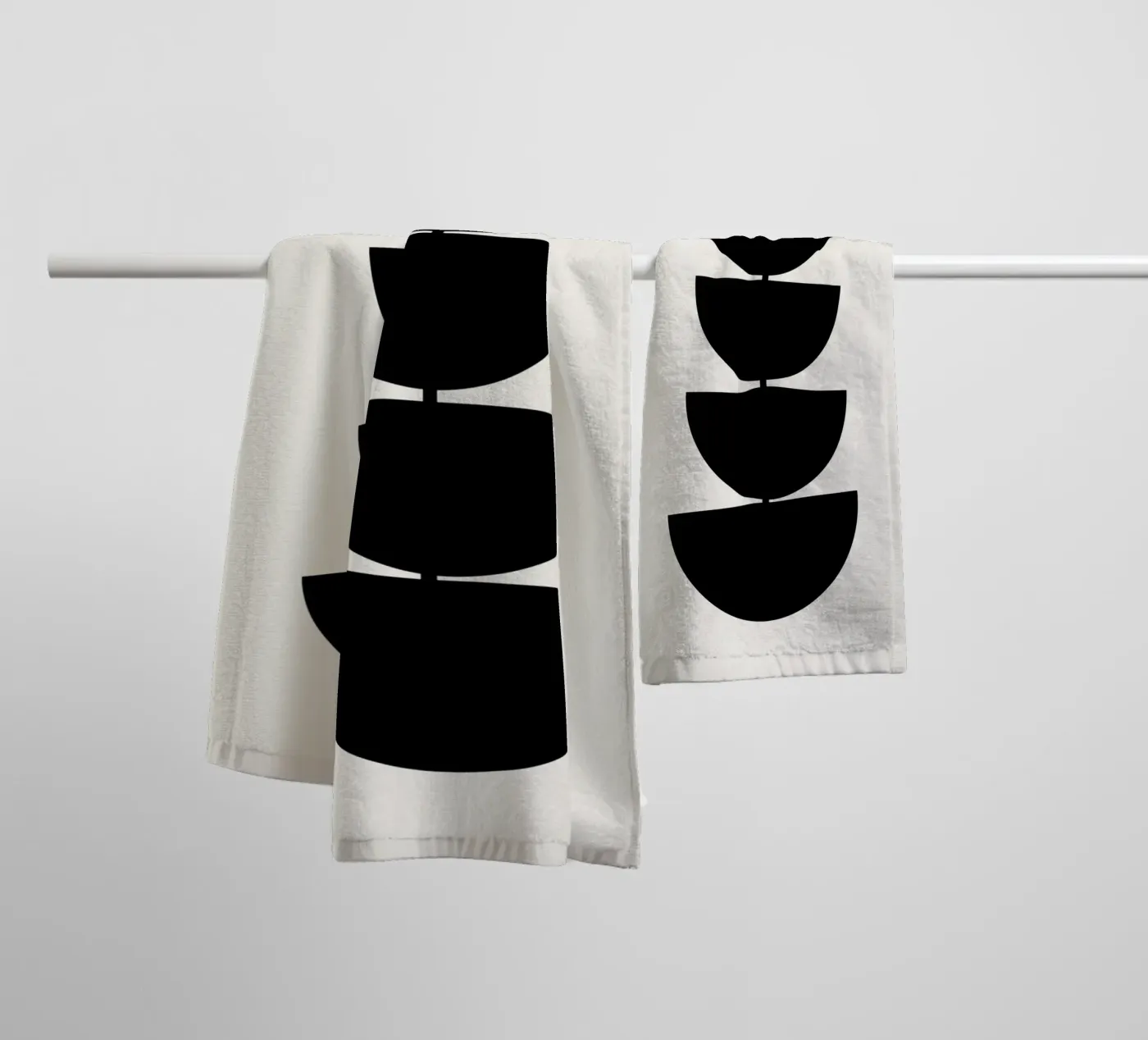 Stem badhanddoek van Rose Beck Art