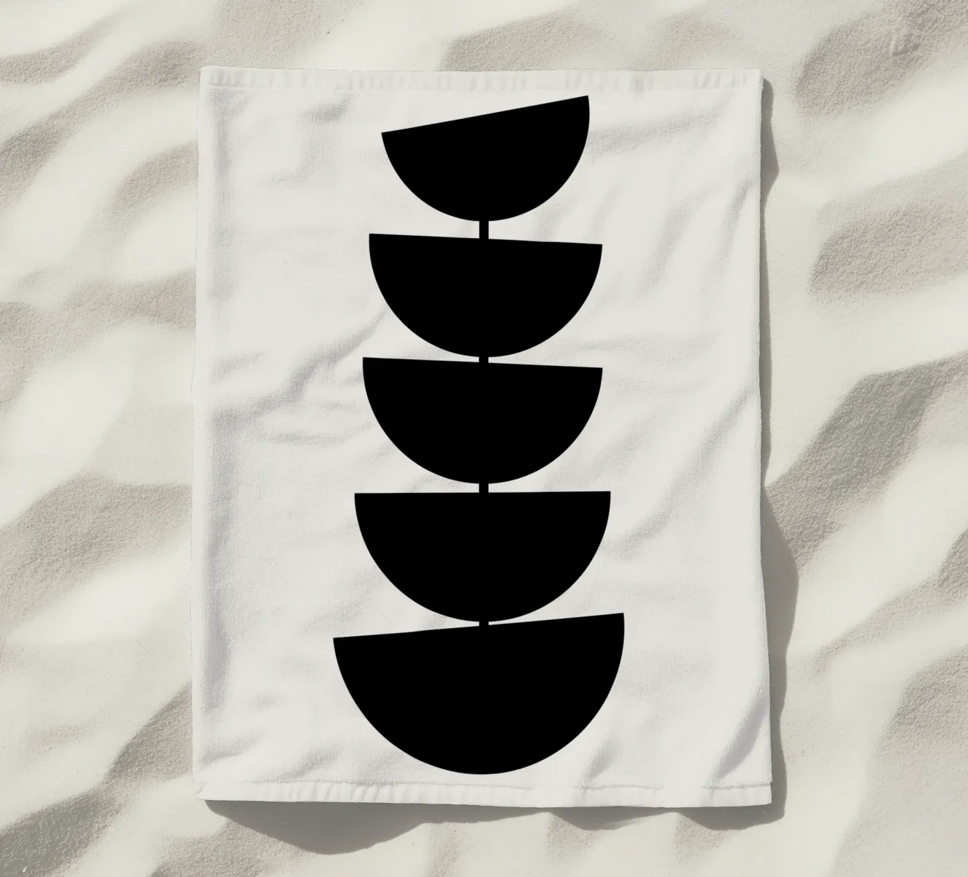 Stem beach towel by Rose Beck Art