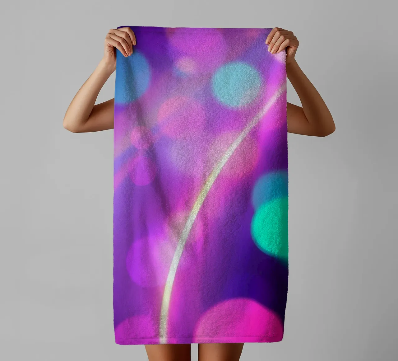 Vibrant abstract background with colorful circles blurred towel by DesignDoodle