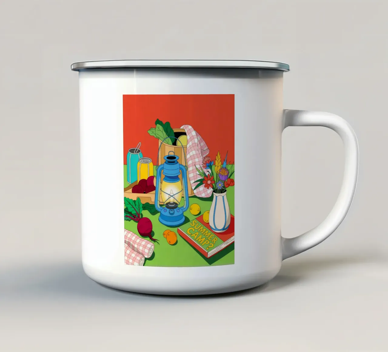 Encanto rústico taza de esmalte de Murni Strokes