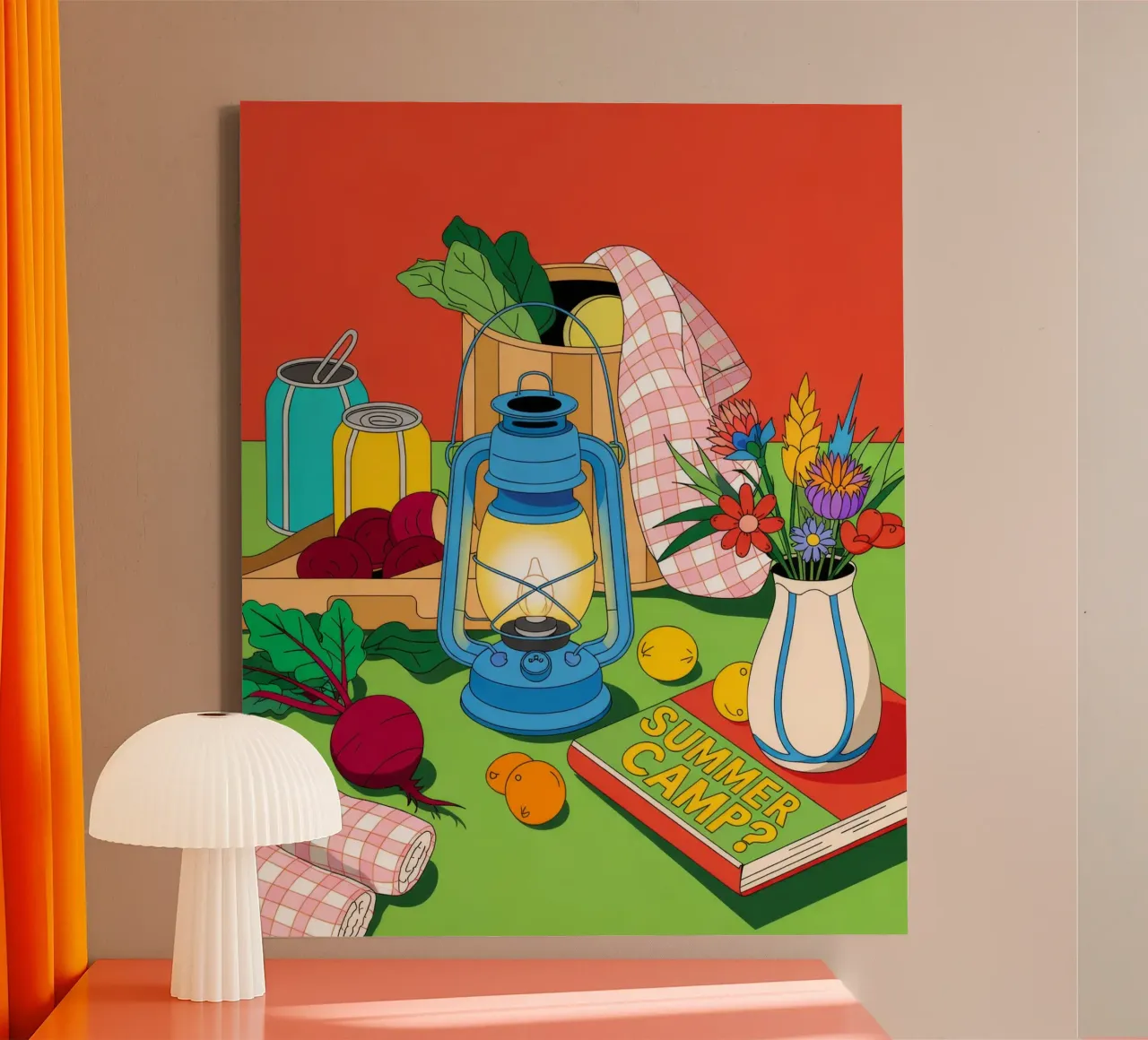 Rustikaler Charme Leinwand mit Schattenfugenrahmen von Murni Strokes