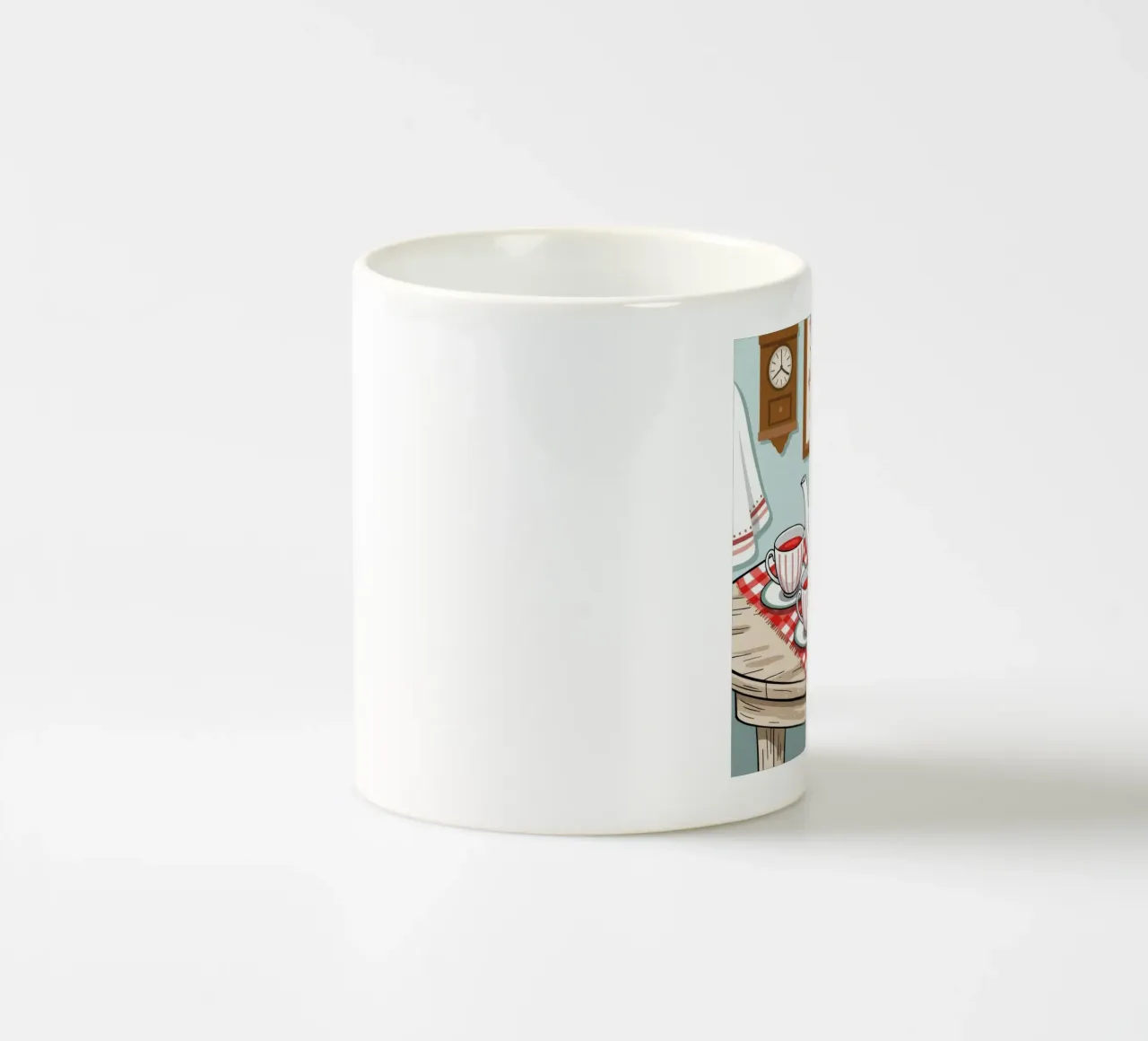 Accogliente ora del tè tazza in ceramica da Murni Strokes