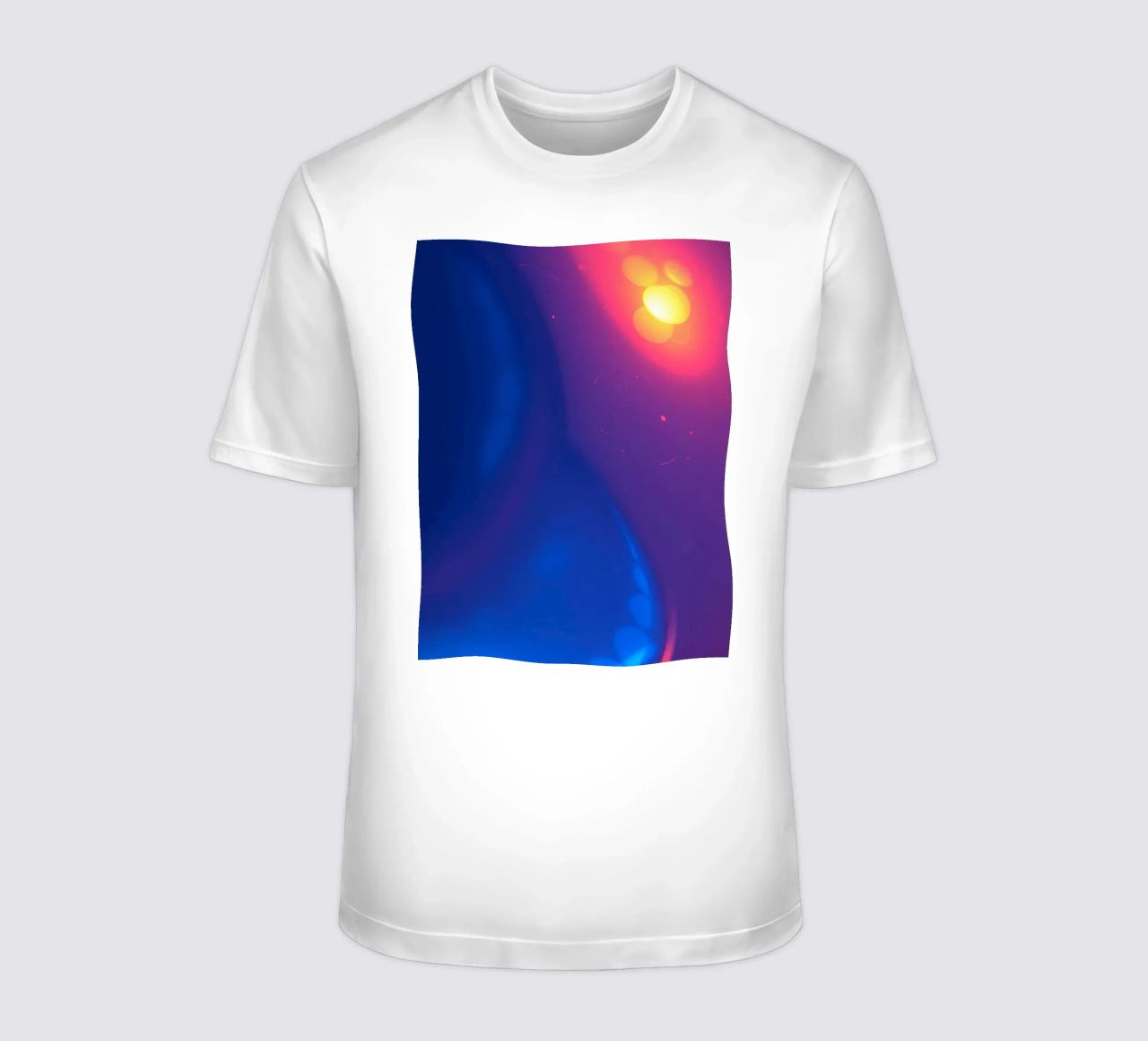 Vibrant abstract design showcasing colorful light patterns t-shirt by DesignDoodle