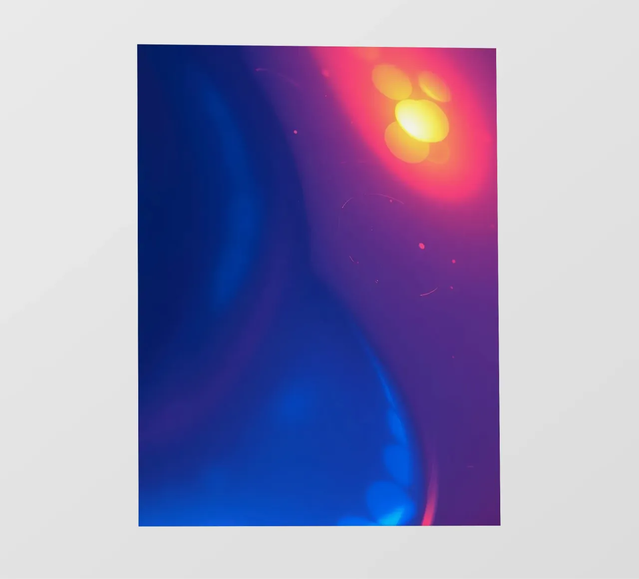 Vibrant abstract design showcasing colorful light patterns pvc cover by DesignDoodle