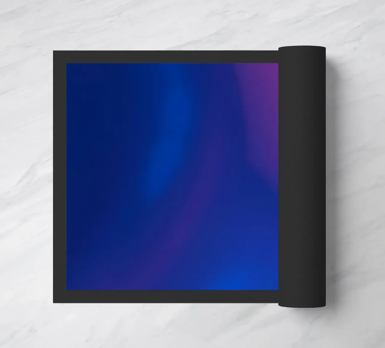 Vibrant abstract design showcasing colorful light patterns doormat by DesignDoodle