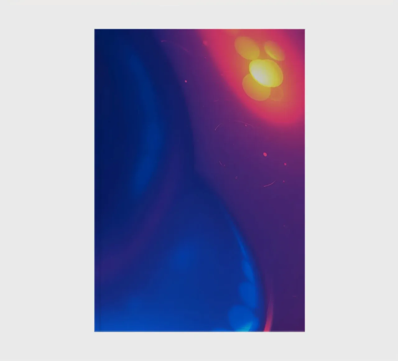 Vibrant abstract design showcasing colorful light patterns notebook by DesignDoodle