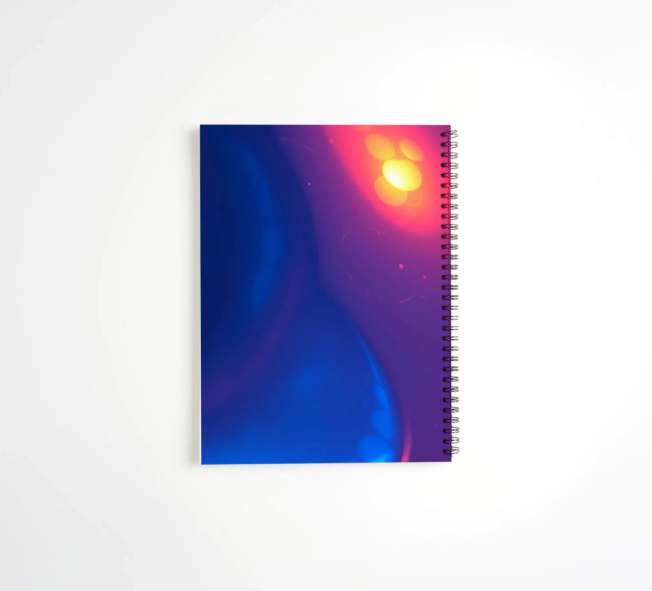 Vibrant abstract design showcasing colorful light patterns spiral notebook by DesignDoodle