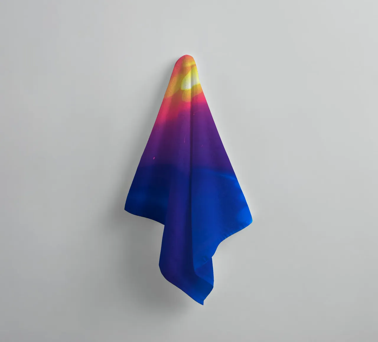 Vibrant abstract design showcasing colorful light patterns towel by DesignDoodle