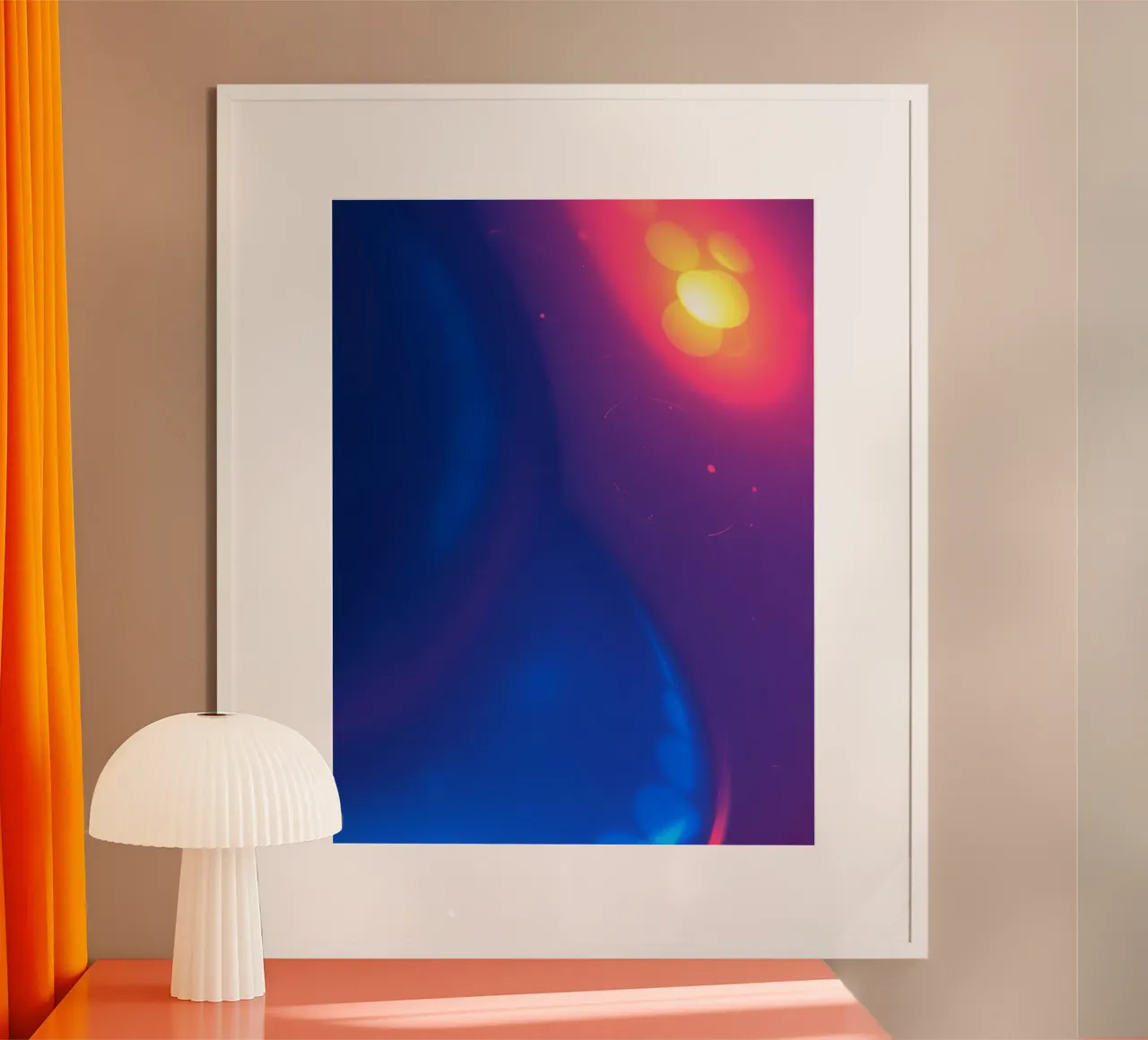 Vibrant abstract design showcasing colorful light patterns hahnemühle by DesignDoodle