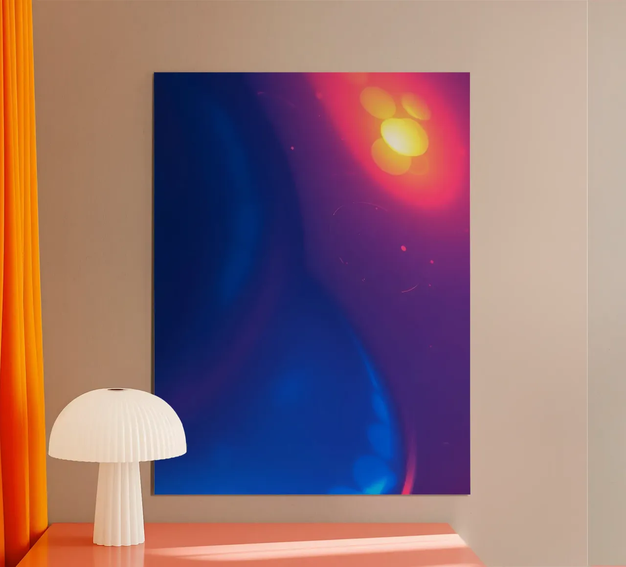 Motif abstrait vibrant mettant en valeur des motifs lumineux colorés hahnemühle de DesignDoodle