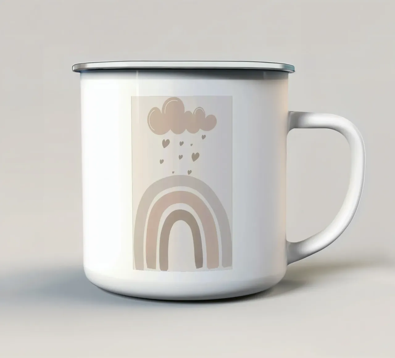 Pastel rainbow tazza in smalto da LisaArtes