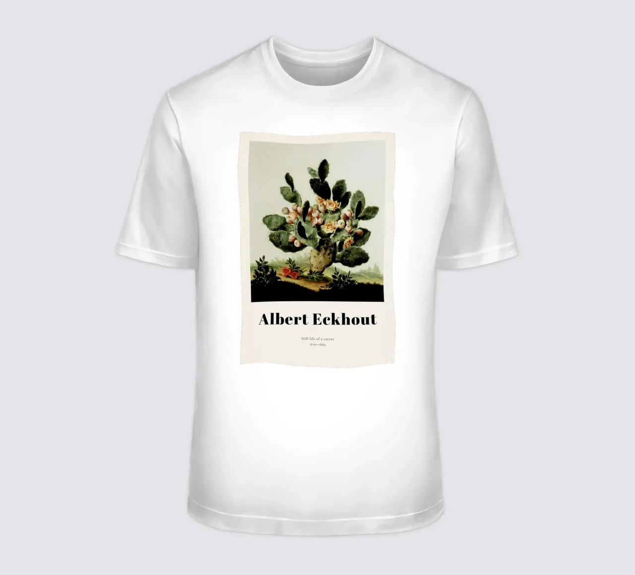 Albert van der Eeckhout- Still Life of a Cactus t-shirt da ARTOTHEK