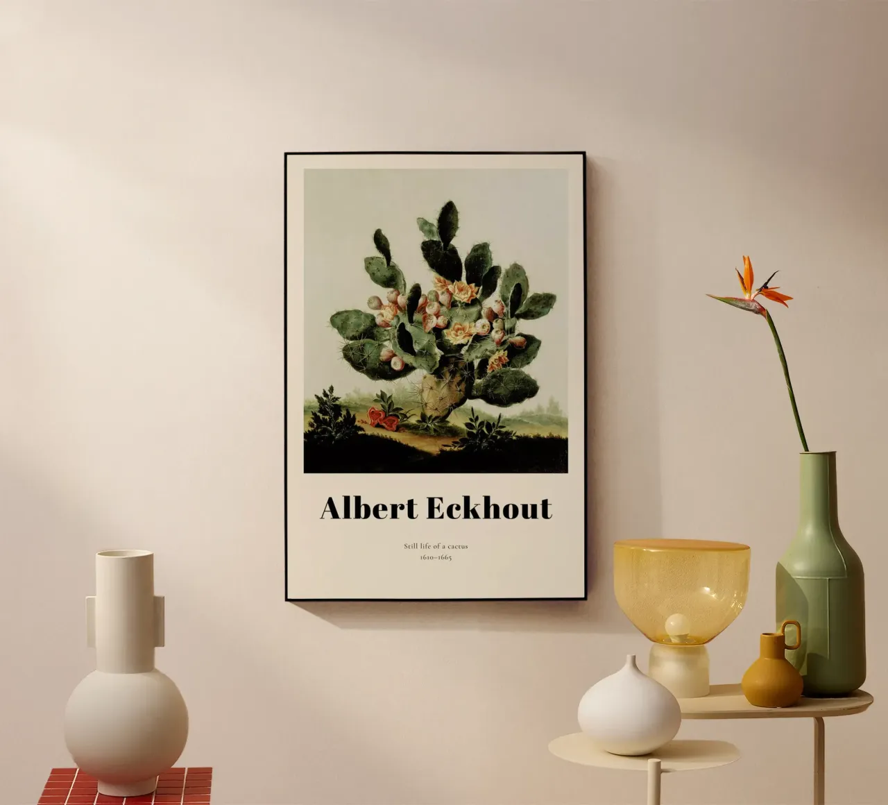Albert van der Eeckhout- Still Life of a Cactus plexiglass da ARTOTHEK